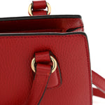 Dollar Calfskin Medium Soho Top Handle Satchel Hibiscus Red