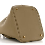 Taurillon Clemence Picotin Lock 22 MM Beige Marfa