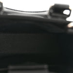 GG Supreme Monogram Appia Calfskin Web Mini Tote Bag Black