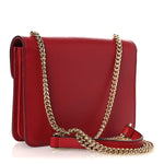 Dollar Calfskin Small Interlocking G Shoulder Bag Red