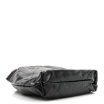 Shiny Calfskin Quilted Pearl CC Chain Mini Chanel 22 Black