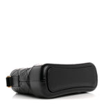 Aged Calfskin Quilted Small Gabrielle Hobo Black