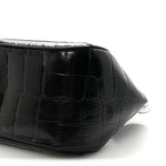 Calfskin Crocodile Embossed Small Greca Goddess Shoulder Bag