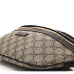 GG Supreme Monogram Belt Bag Dark Brown