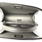 Iridescent Crystal Vitello Laminato Suede FF Petite Peekaboo I SEE U Satchel Cappuccino