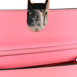 Patent Calfskin Small Elisa Baguette Bubble Gum