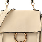 Calfskin Mini Faye Day Shoulder Bag Off White