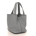 Taurillon Clemence Picotin Lock 22 MM Gris Pantin