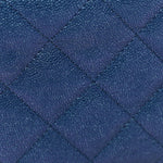 Iridescent Caviar Quilted Wallet on Chain WOC Dark Blue