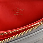Metallic Lambskin Embossed Monogram Coussin PM Silver