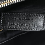 Calfskin Y Quilted Monogram Medium Loulou Chain Satchel Black