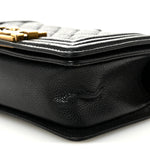 Caviar Quilted Small Boy Flap Black