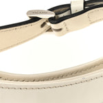 Spazzolato Cleo Adjustable Strap Shoulder Bag White