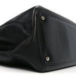Calfskin Cerf Shopper Tote Black