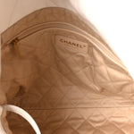 Shiny Calfskin Quilted Small Chanel 22 White