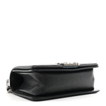Caviar Quilted Small Boy Flap Black