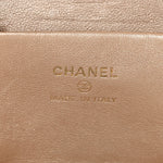 Lambskin Quilted Ruched Top Handle Vanity Case Black