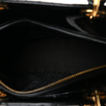 Patent Cannage Large Lady Dior Black
