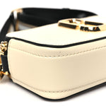 Saffiano Small Snapshot Camera Bag Cloud White Multicolor