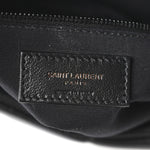 Lambskin Quilted Monogram Monochrome Small Loulou Puffer Chain Satchel Black