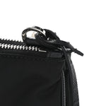 Re-Nylon Saffiano Re-Edition 2000 Double Zip Crossbody Bag Black