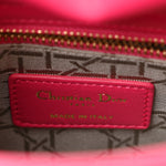 Lambskin Cannage Mini Lady Dior Pink