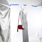 Calfskin Matelasse Monogram Lou Camera Bag Red