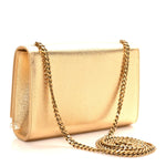 Metallic Calfskin Small Classic Monogram Kate Tassel Satchel Gold