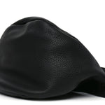 Grained Calfskin Large Slouchy Banana Bag Black