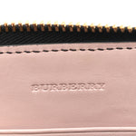 Signature Grain Calfskin Check Embossed Peyton Crossbody Clutch Bag Pale Orchid