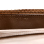 Metallic Calfskin Quilted 2.55 Reissue Wallet On Chain WOC Bronze