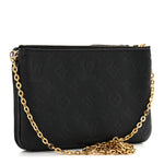 Empreinte Double Zip Pochette Black