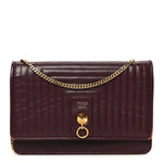Shiny Nappa Trapuntata Dotcom Tube Wallet On Chain Bordeaux