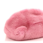 Mink Fur Clutch Pink
