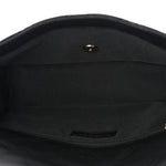 Lambskin Quilted Pearl Studded Flap Black