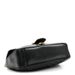 Calfskin Matelasse Small GG Marmont Shoulder Bag Black