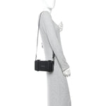Matte Aluminum Personal Cross-Body Bag Black