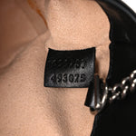 Calfskin Matelasse Monochrome GG Marmont Chain Belt Bag Black