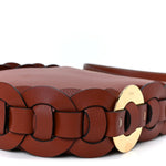 Small Grain Smooth Calfskin Small Darryl Hobo Sepia Brown