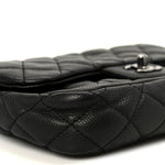 Caviar Quilted Medium Now and Forever Flap Black