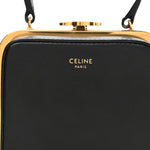 Shiny Calfskin Lana Triomphe Minaudiere Black
