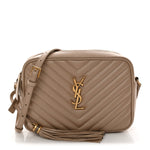Calfskin Matelasse Monogram Lou Camera Bag Dark Latte