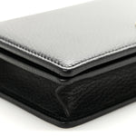 Calfskin Mini GG Marmont Chain Wallet Black