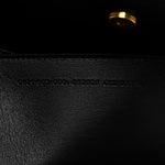 Natural Smooth Calfskin Medium Nano Top Handle Handbag Black