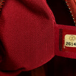 Aged Calfskin Quilted Small Gabrielle Hobo Red