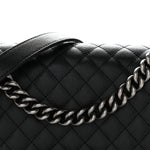 Caviar Quilted Medium Boy Flap Black