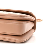 Lambskin Quilted Small Trendy CC Dual Handle Flap Bag Beige
