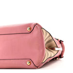 Derby Calfskin House Check Medium Banner Tote Mauve Pink