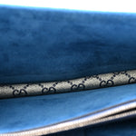 GG Supreme Monogram Blooms Small Dionysus Shoulder Bag Beige Navy Vintage Blue
