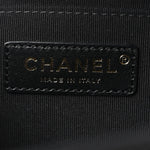 Aged Calfskin Quilted Double You Backpack Black